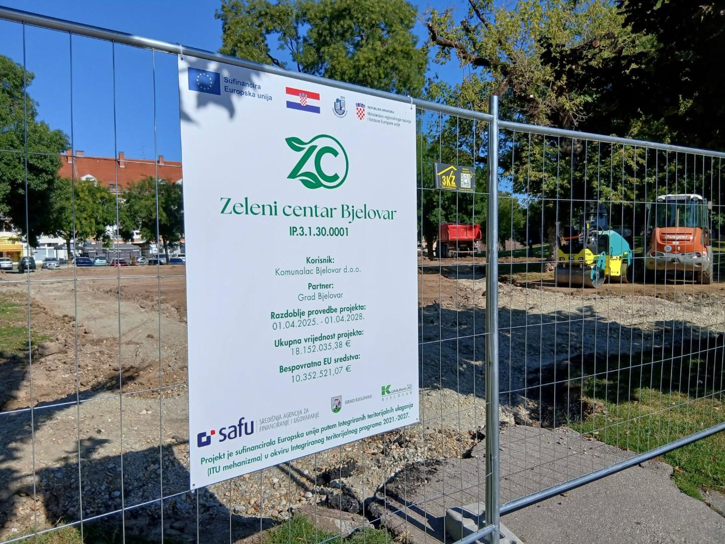 Uređenje parka i dječjeg igrališta na Trgu hrvatskih branitelja